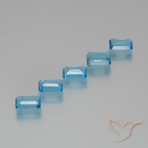 Shop natural 9.12ct Bleu Suisse Topaze gems, Octogone / coupe Émeraude, from Brésil at GemSelect. In stock, global shipping!