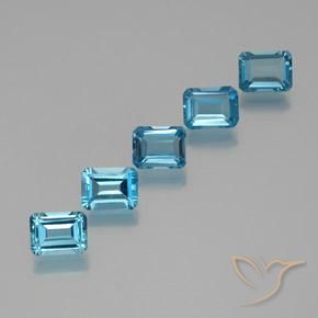 Shop natural 9.86ct Bleu Suisse Topaze gems, Octogone / coupe Émeraude, from Brésil at GemSelect. In stock, global shipping!
