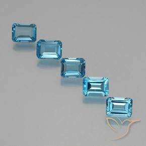 Shop natural 9.86ct Bleu Suisse Topaze gems, Octogone / coupe Émeraude, from Brésil at GemSelect. In stock, global shipping!
