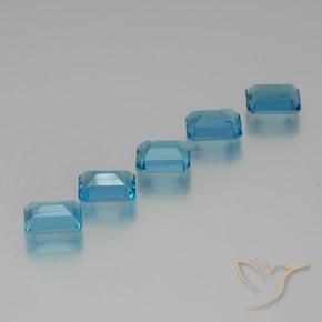 Shop natural 9.86ct Bleu Suisse Topaze gems, Octogone / coupe Émeraude, from Brésil at GemSelect. In stock, global shipping!