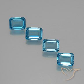 Shop natural 7.74ct Bleu Suisse Topaze gems, Octogone / coupe Émeraude, from Brésil at GemSelect. In stock, global shipping!