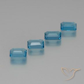 Shop natural 7.74ct Bleu Suisse Topaze gems, Octogone / coupe Émeraude, from Brésil at GemSelect. In stock, global shipping!