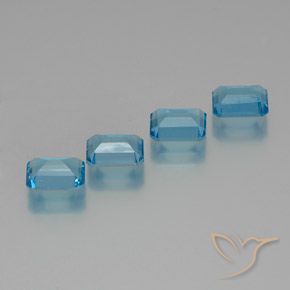 Shop natural 7.78ct Bleu Suisse Topaze gems, Octogone / coupe Émeraude, from Brésil at GemSelect. In stock, global shipping!