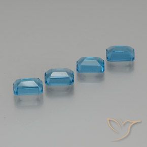 Shop natural 7.74ct Bleu Suisse Topaze gems, Octogone / coupe Émeraude, from Brésil at GemSelect. In stock, global shipping!