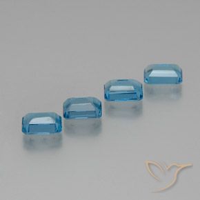 Shop natural 7.46ct Bleu Suisse Topaze gems, Octogone / coupe Émeraude, from Brésil at GemSelect. In stock, global shipping!