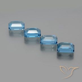 Shop natural 8.04ct Bleu Suisse Topaze gems, Octogone / coupe Émeraude, from Brésil at GemSelect. In stock, global shipping!