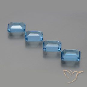 Shop natural 7.75ct Bleu Suisse Topaze gems, Octogone / coupe Émeraude, from Brésil at GemSelect. In stock, global shipping!