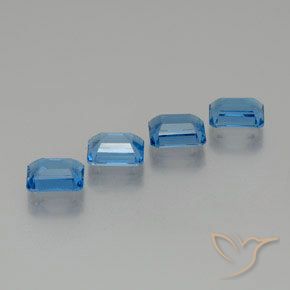 Shop natural 8.13ct Bleu Suisse Topaze gems, Octogone / coupe Émeraude, from Brésil at GemSelect. In stock, global shipping!