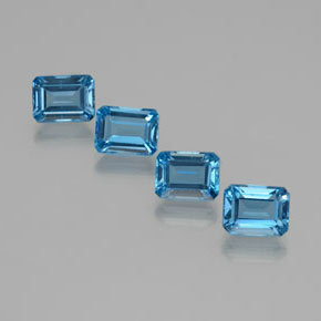 Achetez naturel 8,64ct bleue topaze gems, taille émeraude, en provenance brésil chez gemselect. en stock, livraison internationale!