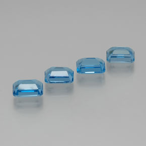 Achetez naturel 8,64ct bleue topaze gems, taille émeraude, en provenance brésil chez gemselect. en stock, livraison internationale!