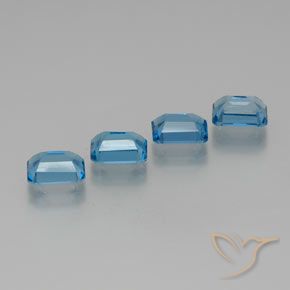 Shop natural 7.76ct Bleu Suisse Topaze gems, Octogone / coupe Émeraude, from Brésil at GemSelect. In stock, global shipping!
