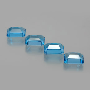 Achetez naturel 8,16ct bleue topaze gems, taille émeraude, en provenance brésil chez gemselect. en stock, livraison internationale!