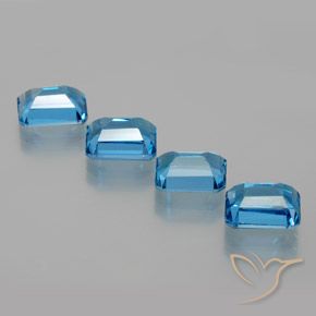 Shop natural 8.32ct Bleu Suisse Topaze gems, Octogone / coupe Émeraude, from Brésil at GemSelect. In stock, global shipping!