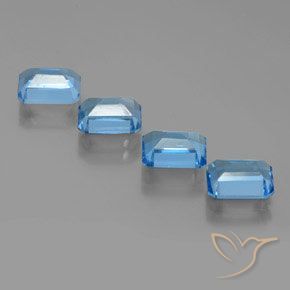 Shop natural 8.32ct Bleu Suisse Topaze gems, Octogone / coupe Émeraude, from Brésil at GemSelect. In stock, global shipping!