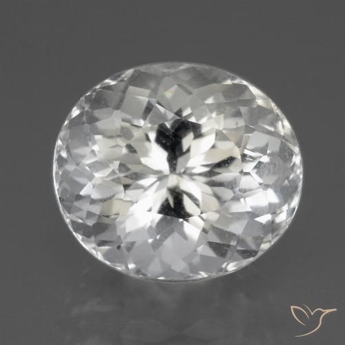 3.71ct Naturel Blanc Topaze, ovale, VVS-VS