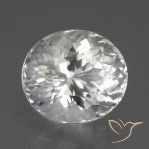 Topaze Blanc naturelle ovale, 3.71 ct, VVS-VS