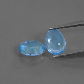 Achetez naturel 1,59ct bleue topaze gems, coupe ovale, en provenance brésil chez gemselect. en stock, livraison internationale!