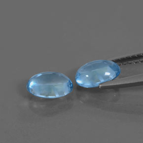 Achetez naturel 1,59ct bleue topaze gems, coupe ovale, en provenance brésil chez gemselect. en stock, livraison internationale!