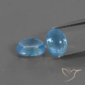 2.31ctw Naturel Bleu Suisse Topaze, ovale, Transparent