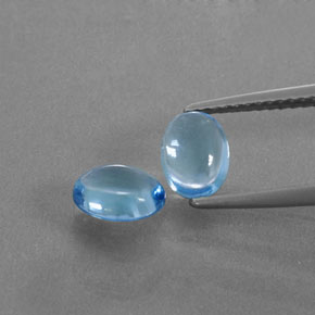 Achetez naturel 2,05ct bleue topaze gems, coupe ovale, en provenance brésil chez gemselect. en stock, livraison internationale!