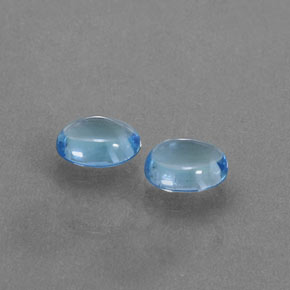 Achetez naturel 2,05ct bleue topaze gems, coupe ovale, en provenance brésil chez gemselect. en stock, livraison internationale!