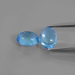 Achetez naturel 2,12ct bleue topaze gems, coupe ovale, en provenance brésil chez gemselect. en stock, livraison internationale!