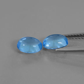 Achetez naturel 2,12ct bleue topaze gems, coupe ovale, en provenance brésil chez gemselect. en stock, livraison internationale!
