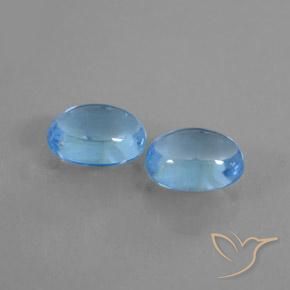 Shop natural 2.10ct Bleu Suisse Topaze gems, ovale, from Brésil at GemSelect. In stock, global shipping!