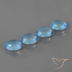 Shop natural 4.30ct Bleu Suisse Topaze gems, ovale, from Brésil at GemSelect. In stock, global shipping!