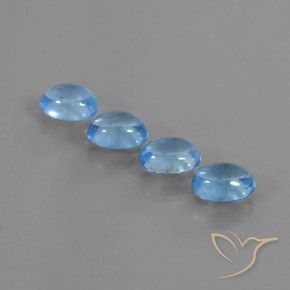 4.19ctw Naturel Bleu Suisse Topaze, ovale, Transparent