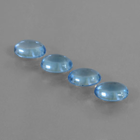 Achetez naturel 3,27ct bleue topaze gems, coupe ovale, en provenance brésil chez gemselect. en stock, livraison internationale!
