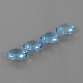 Achetez naturel 3,27ct bleue topaze gems, coupe ovale, en provenance brésil chez gemselect. en stock, livraison internationale!
