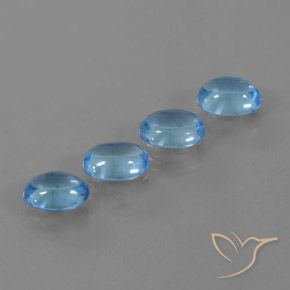 Shop natural 4.07ct Bleu Suisse Topaze gems, ovale, from Brésil at GemSelect. In stock, global shipping!
