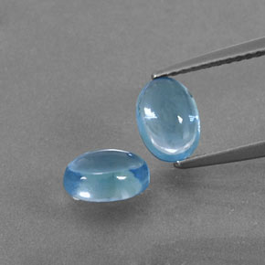 Achetez naturel 2,50ct bleue topaze gems, coupe ovale, en provenance brésil chez gemselect. en stock, livraison internationale!