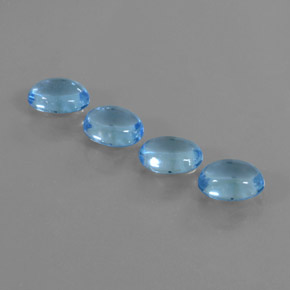 Achetez naturel 4.57ct Bleu Suisse Topaze gems, Coupe ovale, En provenance Brésil chez GemSelect. En stock, livraison internationale!