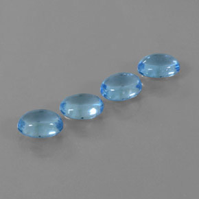 Achetez naturel 4.57ct Bleu Suisse Topaze gems, Coupe ovale, En provenance Brésil chez GemSelect. En stock, livraison internationale!