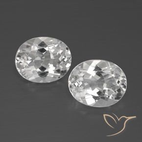 8.23ctw Naturel Blanc Topaze, ovale, VVS-VS