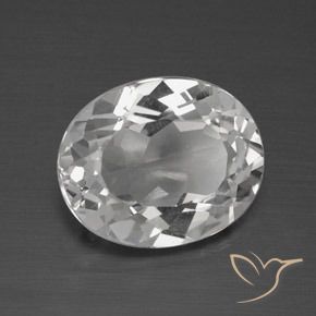 Topaze Blanc clair naturelle ovale, 4.00 ct, VVS-VS
