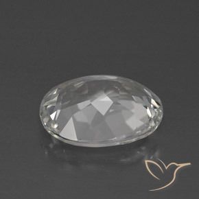 Topaze Blanc clair naturelle ovale, 4.08 ct, VVS