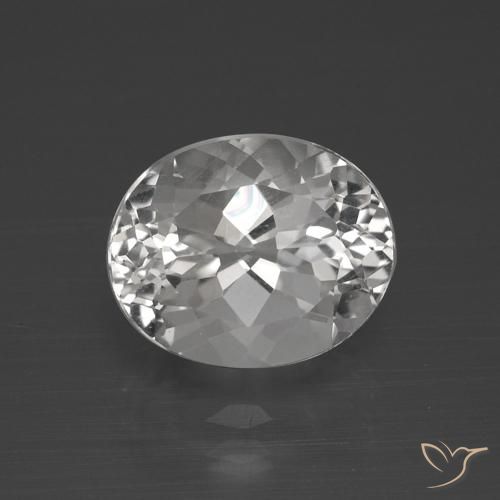 5.38ct Naturel Blanc clair Topaze, ovale, VVS-VS