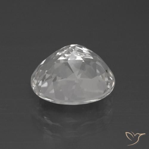 Topaze Blanc clair naturelle ovale, 5.38 ct, VVS-VS