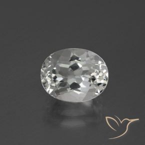 Topaze Blanc naturelle ovale, 3.38 ct, VVS-VS