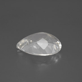 Topaze Blanc naturelle En forme de poire, 6.90 ct, VVS-VS