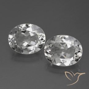 7.48ctw Naturel Blanc Topaze, ovale, VVS-VS