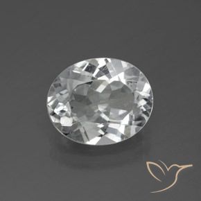 3.70ct Naturel Blanc clair Topaze, ovale, VS