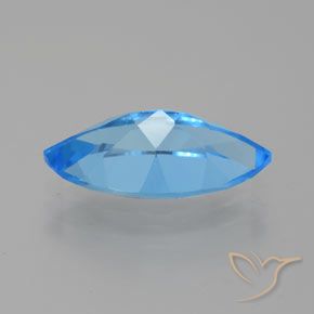 Topaze Bleu Suisse naturelle Marquise, 4.71 ct, VVS-VS