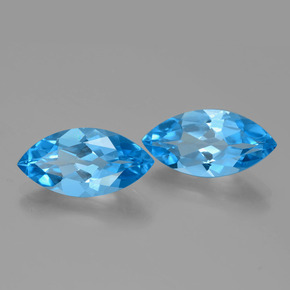 Achetez naturel 8.80ct Bleu Suisse Topaze gems, Marquise, En provenance Brésil chez GemSelect. En stock, livraison internationale!