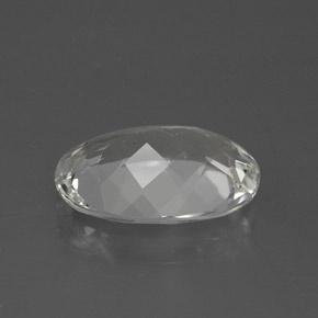 Topaze blanc naturelle coupe ovale, 4,73 ct, VS