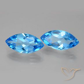 Shop natural 7.87ct Bleu Suisse Topaze gems, Marquise, from Brésil at GemSelect. In stock, global shipping!