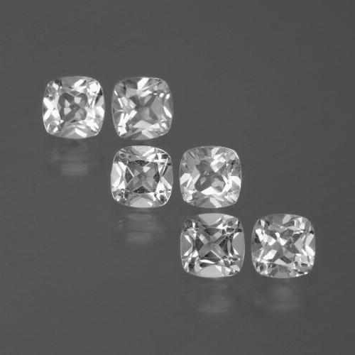 Achetez naturel 3,14ct blanc topaze gems, coupe coussin, en provenance brésil chez gemselect. en stock, livraison internationale!